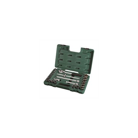 SATA dugókulcs készlet 1/2'' 24 részes 12-szögű (9-32 mm)