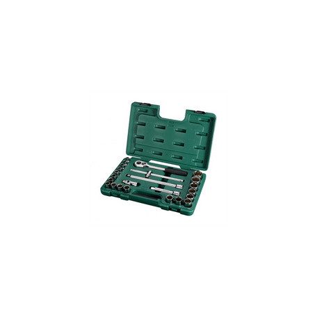 SATA dugókulcs készlet 1/2'' 9-32mm 24 részes hatszög