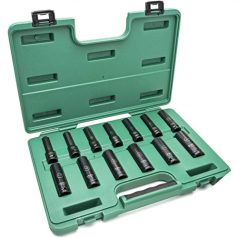   SATA gépi dugókulcs készlet, hosszított 1/2'' 13 részes (10-24 mm)