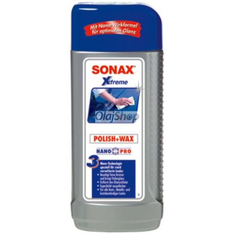 Sonax Xtreme Polish+Wax 3 Hybrid NPT -polírozó és viasz (250 ml)