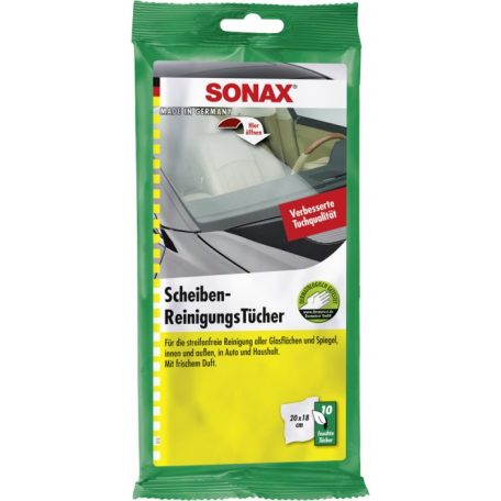 Sonax üvegtisztító kendő (10 db)