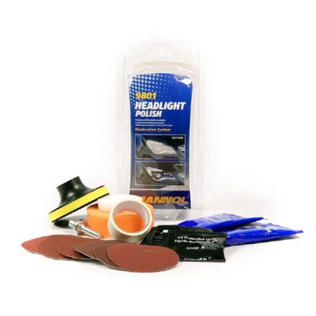 Mannol 9801 Headlight Polish (fényszóró polírozó szett)