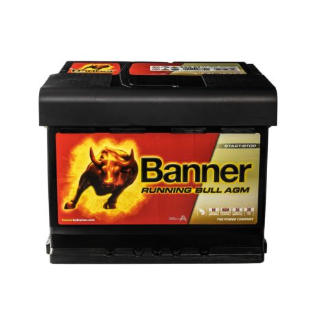 Banner 560 01 Running Bull AGM 60Ah 640A Jobb+, 56001