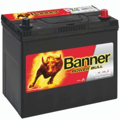   Banner P45 23 ASIA Power Bull Akkumulátor 45AH 390A J+ Asia vastag (H:238mm;Sz:129mm;M:225mm), P4523ASIA