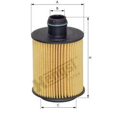 Hengst E124H02 D202 olajszűrő, E124H02D202