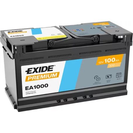 Exide Premium EA1000 (100AH 900 A) J+