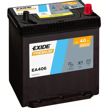 Exide Premium EA406 (12V, 40AH, 350A, J+, JAPAN)