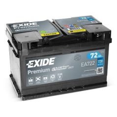 Exide Premium EA722 (72AH 720 A) J+