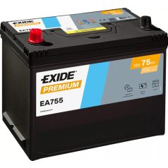 Exide Premium EA755 12V 75Ah 630A akkumulátor B+ Japán