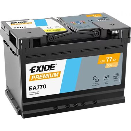 Exide Premium EA770 (77AH 760 A) J+