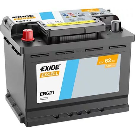 Exide Excell EB621 (62AH 540 A)  excell B+