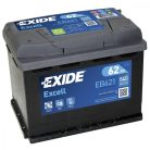 Exide Excell EB621 (62AH 540 A)  excell B+