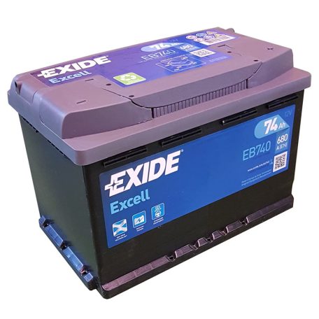 Exide Excell EB740 (74AH 680 A)  excell J+