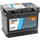 Exide EL600 (60AH 640 A) stop-start J+