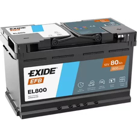 Exide EL800 (80AH 720 A) stop-start J+