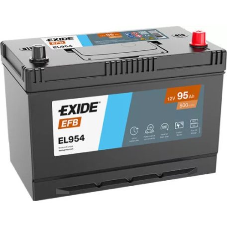 Exide EL954 (12V/95AH/800A) stop-start, jobb+