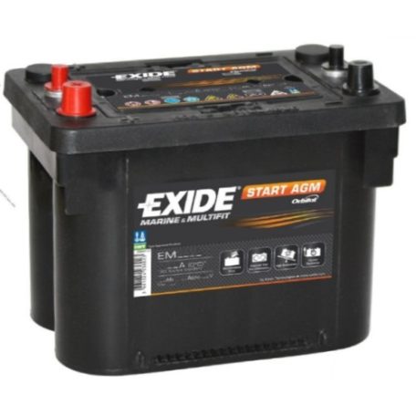 Exide EM1000 (50AH 800 A) spirálcellás B+