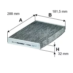 Filtron utastér légszűrő K1408A (FLTK1408A)