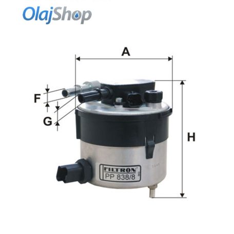 Filtron Üzemanyagszűrő PP838/8 (PP838/8)
