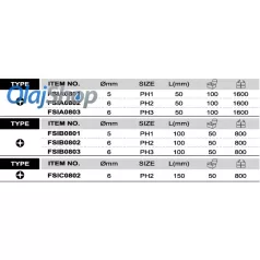TOPTUL  1/4"-os PH bit (FSIB0801 )