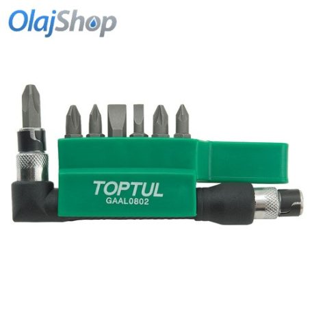 TOPTUL  1/4"-os bit készletek (GAAL0802 )