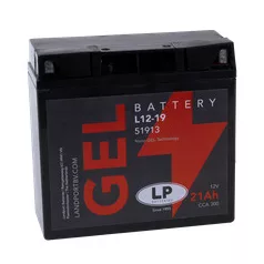 Landport GEL 21Ah 300A Jobb+ Motorakkumulátor (GEL-L12-19)