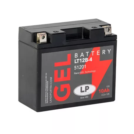Landport GEL 10Ah 125A Bal+ Motorakkumulátor (GEL-LT12B-4)