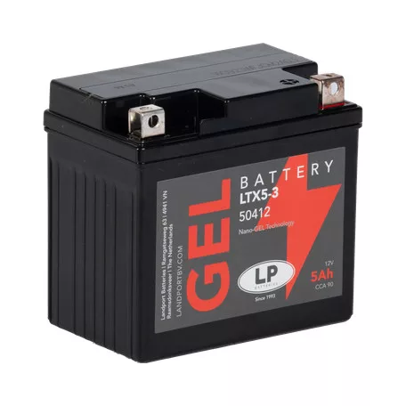 Landport GEL 5Ah 60A Jobb+ Motorakkumulátor (GEL-LTX5-3)