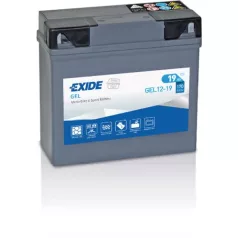 Exide GEL 19Ah 170A Jobb+ (GEL12-19)