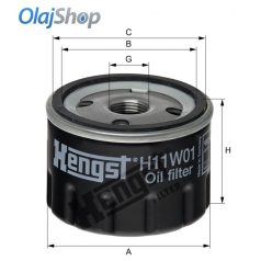 Hengst H11W01 olajszűrő, H11W01