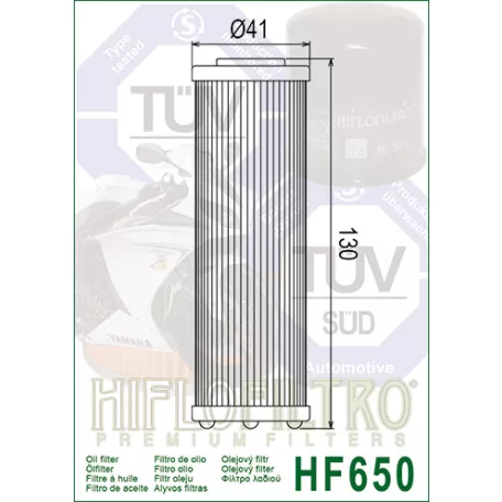 HIFLO HF650 olajszűrő