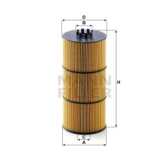 MANN FILTER HU 12 001 z Olajszűrő, HU12001Z