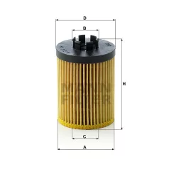 MANN FILTER HU 712/8 x Olajszűrő, HU712/8X