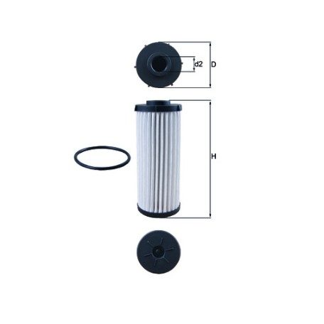 MAHLE HX 139D Hidraulika szűrő, automatikus váltó (HX139D)