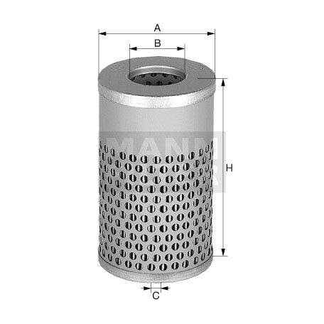 MANN FILTER H 617 n Olajszűrő, H617N