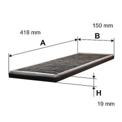 Filtron Utastérszűrő (K 1000A) (K1000A)