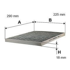 Filtron Utastérszűrő (K 1001A) (K1001A)