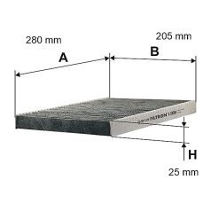 Filtron Utastérszűrő (K 1006A) (K1006A)