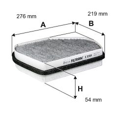 Filtron Utastérszűrő (K 1016A) (K1016A)