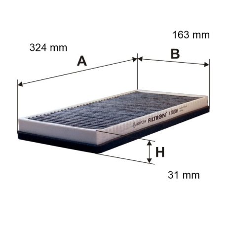 Filtron Utastérszűrő (K 1020A) (K1020A)