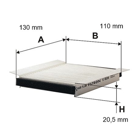 Filtron Utastérszűrő (K 1026-3X) (K1026-3X)