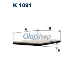 Filtron Utastérszűrő (K 1091)