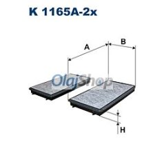 Filtron Utastérszűrő (K 1165A-2X)