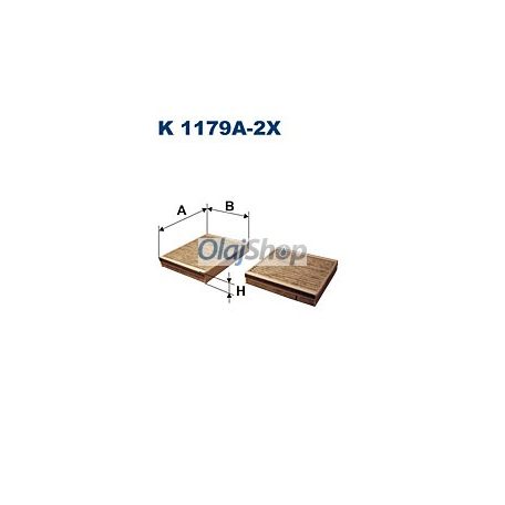 Filtron Utastérszűrő (K 1179A-2X)