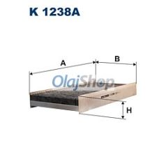 Filtron Utastérszűrő (K 1238A)
