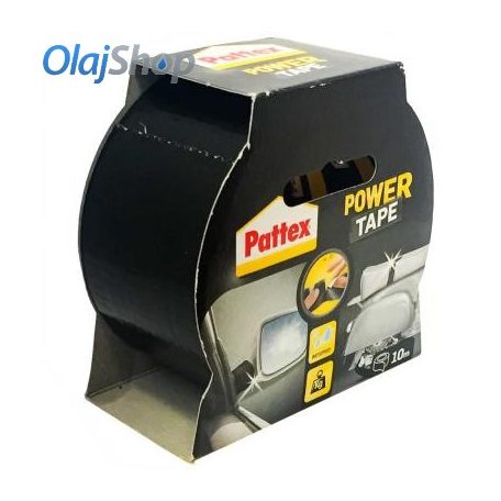Pattex LOC1210744 Power Tape Rögzítő, javító, fekete ragasztószalag (10 m)
