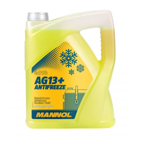 Mannol 4014 AG 13+ Antifreeze -40 Celsius (5 L) sárga fagyálló, készre kevert