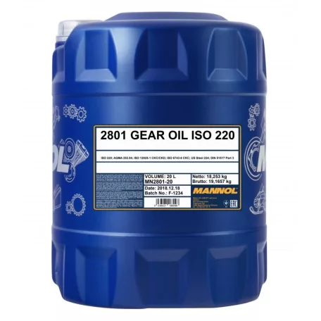 Mannol 2801 Gear Oil ISO 220 (20 L)