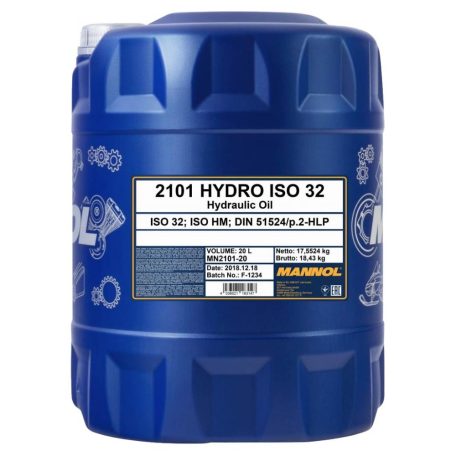 Mannol 2101 Hydro ISO 32 HLP (20 L) Hidraulikaolaj