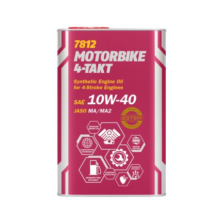 Mannol 7812 4-Takt Motorbike 10W-40 (1 L) metal